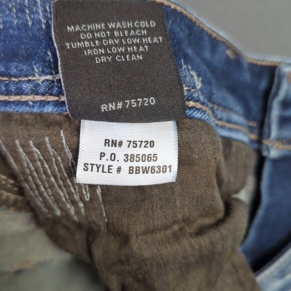 Buckle Black Jeans Women's 29x29 Blue Fit No No 53 Ankle Skinny Denim - Picture 12 of 13